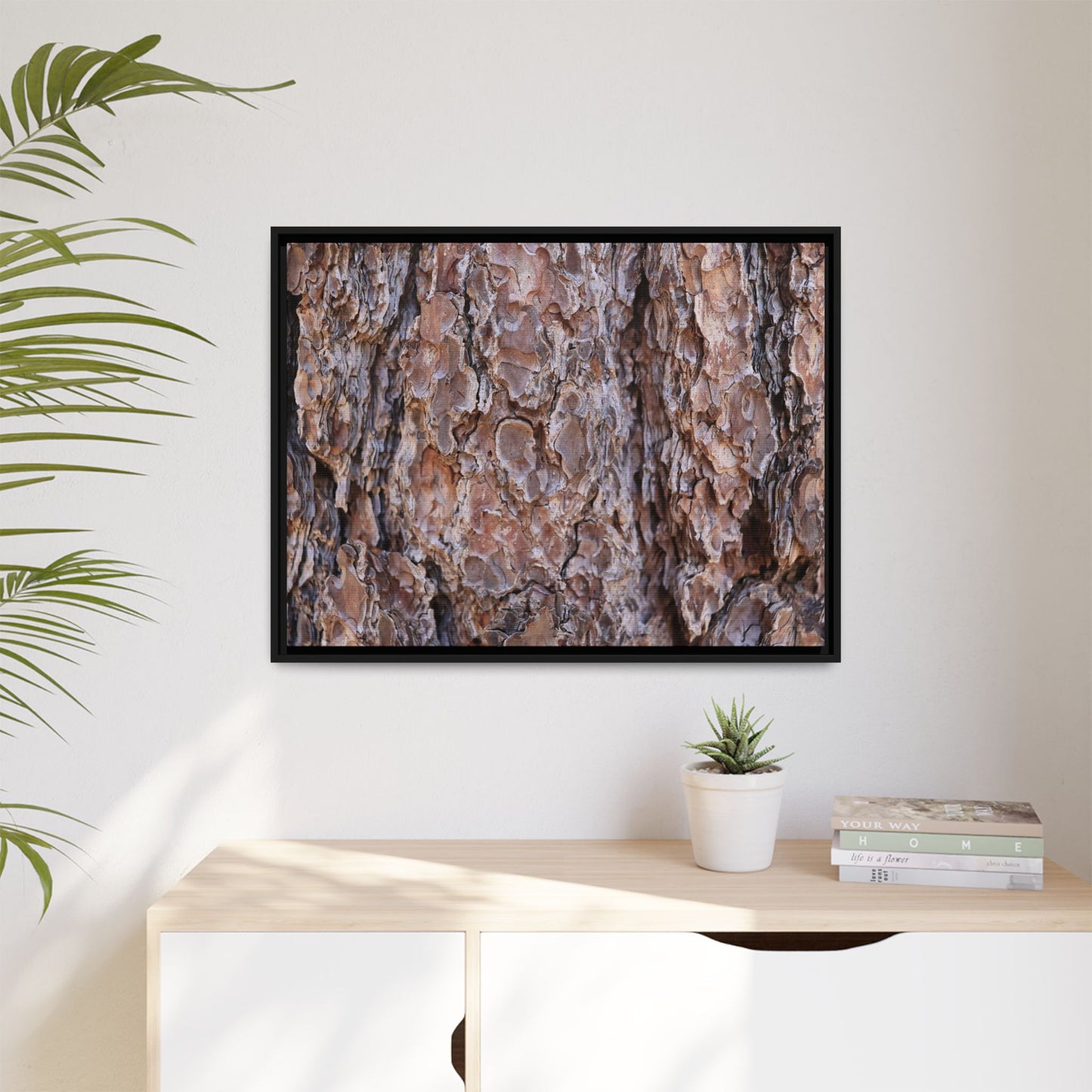 Woody Layers - Unique Stretched Canvas Wall Art - Art By Earth