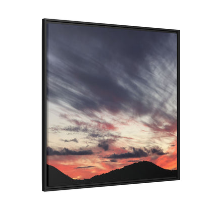 Fiery Sky at Dusk - Unique Stretched Canvas Wall Art - Art By Earth