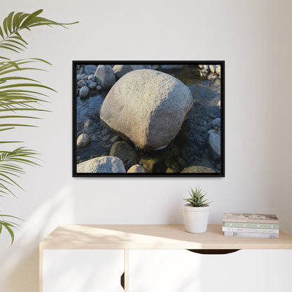 Rocky Riverbed - Unique Stretched Canvas Wall Art - Art By Earth