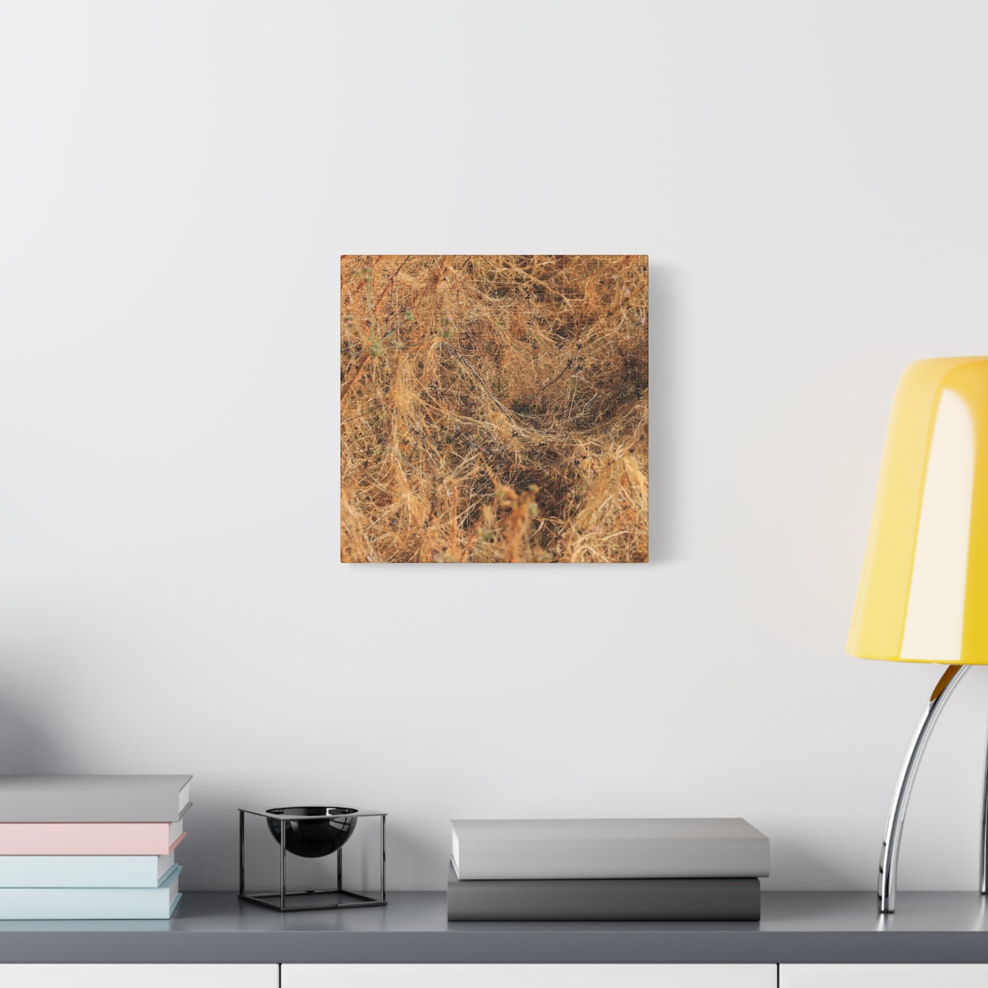 Dried Grasses - Unique Frameless Canvas Wall Art - Art By Earth
