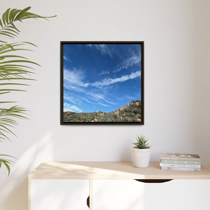 Arid Landscape with Rocky Outcrops - Unique Stretched Canvas Wall Art