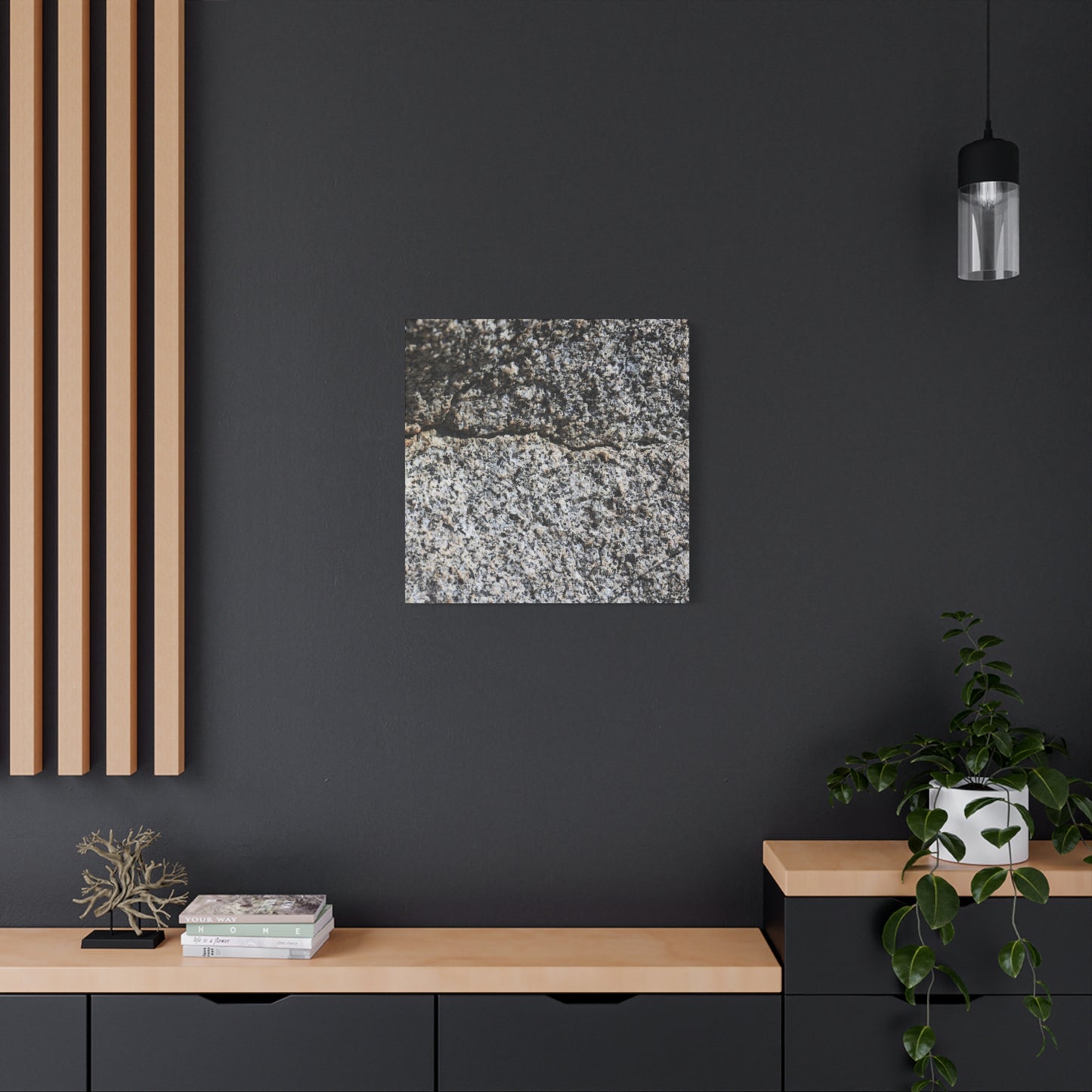 Concrete Texture - Unique Frameless Canvas Wall Art