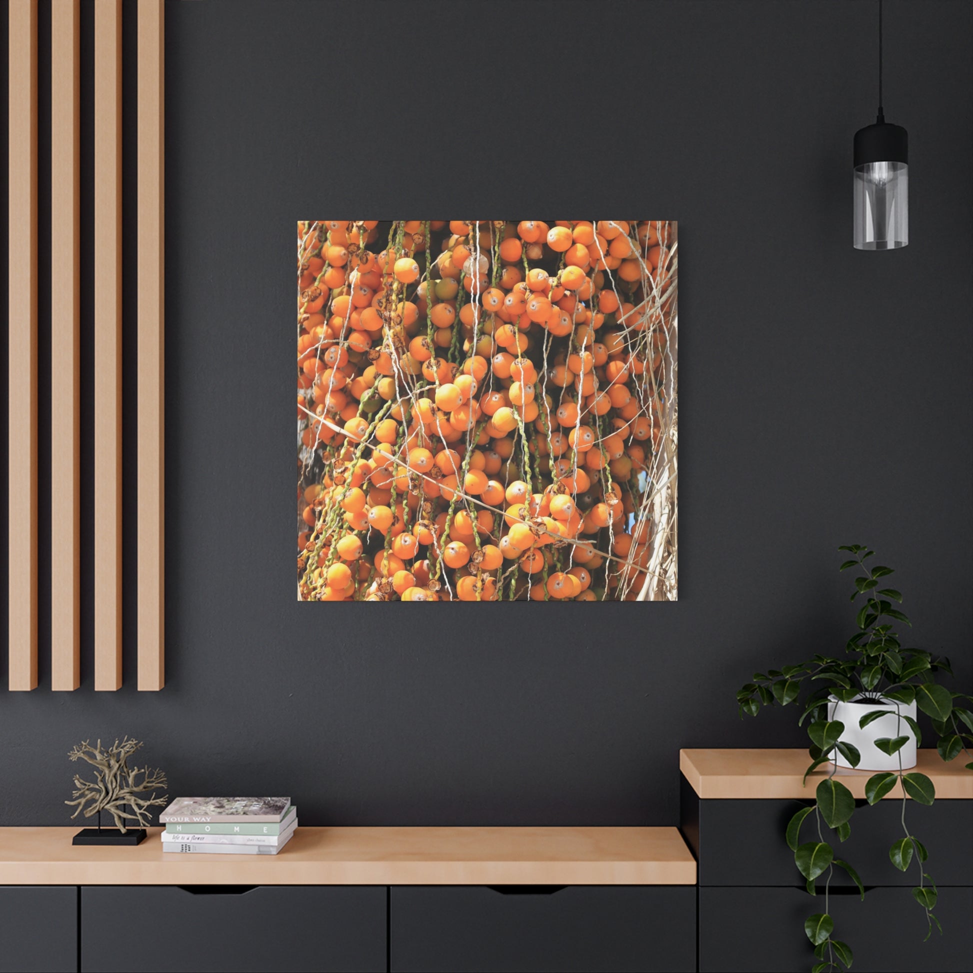 Orange Harvest - Unique Frameless Canvas Wall Art - Art By Earth