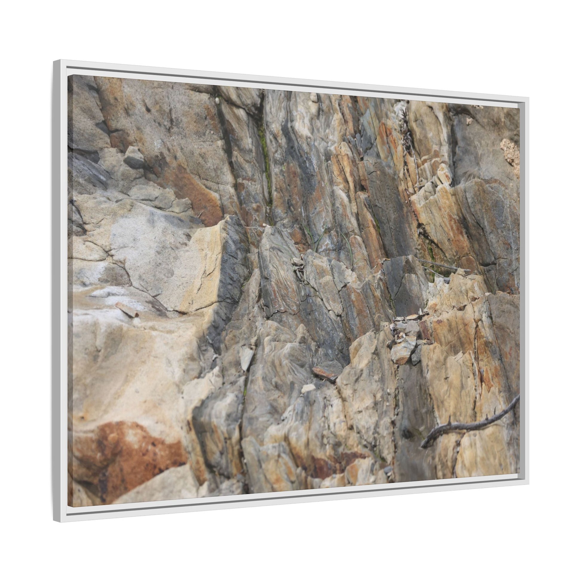 Stone's Silent Symphony - Unique Stretched Canvas Wall Art - Art By Earth