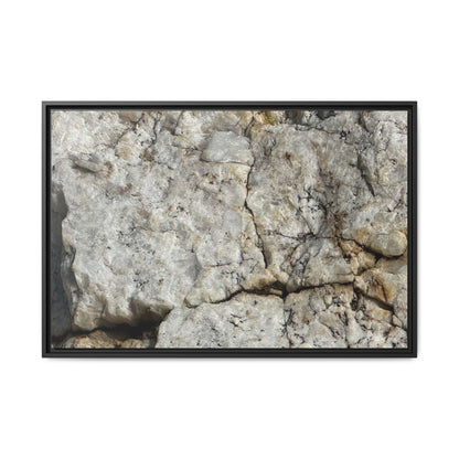 Weathered Limestone Formation - Unique Stretched Canvas Wall Art - Art By Earth