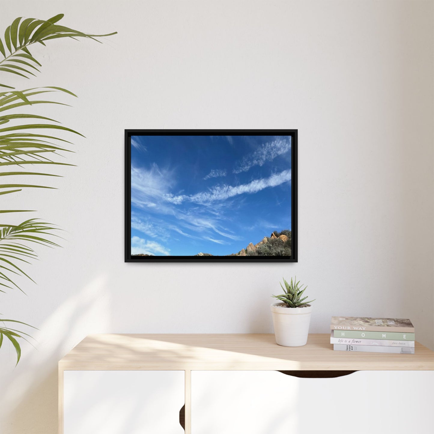 Arid Landscape with Rocky Outcrops - Unique Stretched Canvas Wall Art