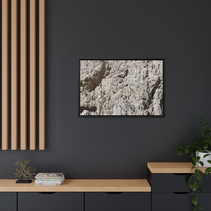 Weathered Stone Whispers - Unique Stretched Canvas Wall Art
