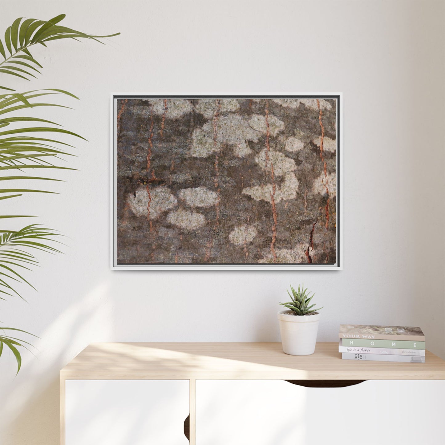 Lichen's Legacy - Unique Stretched Canvas Wall Art - Art By Earth