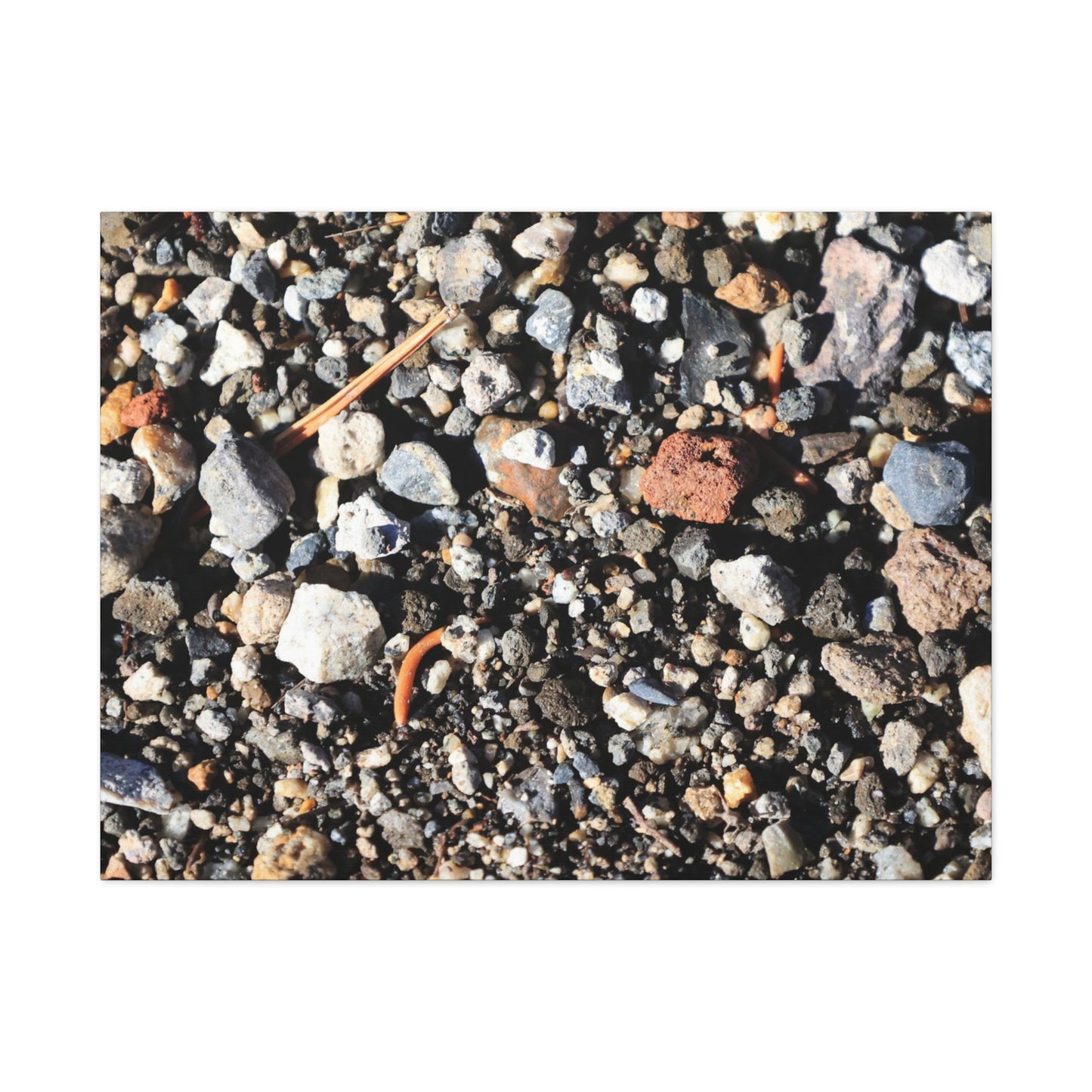 Scattered Stones - Unique Frameless Canvas Wall Art