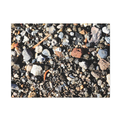 Scattered Stones - Unique Frameless Canvas Wall Art