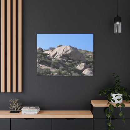 Ancient Rocks in Desert Landscape - Unique Frameless Canvas Wall Art - Art By Earth