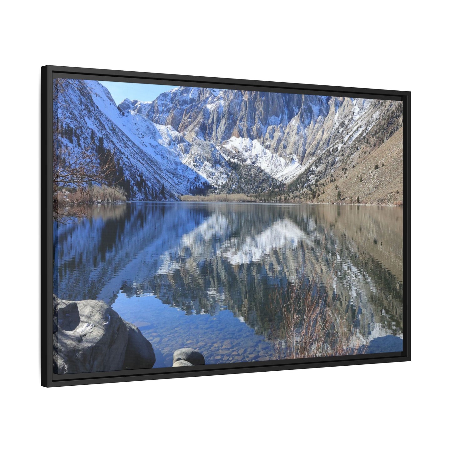 Reflections of Stillness - Unique Stretched Canvas Wall Art