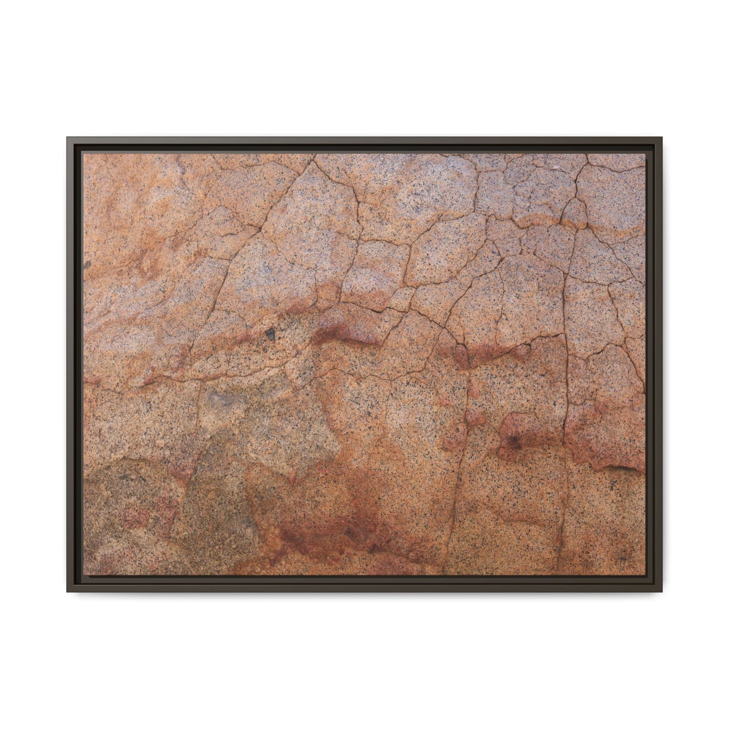 Russet Fissures - Unique Stretched Canvas Wall Art - Art By Earth