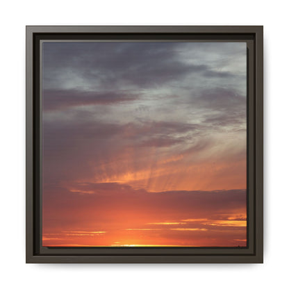 Fiery Horizon - Unique Stretched Canvas Wall Art - Art By Earth