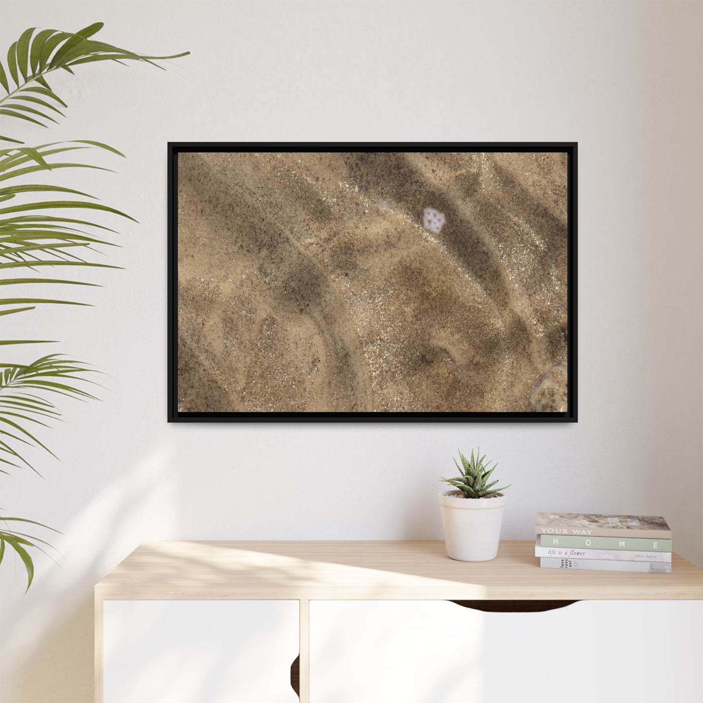 Underwater Sand Exploration - Unique Stretched Canvas Wall Art - Art By Earth