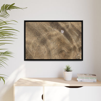 Underwater Sand Exploration - Unique Stretched Canvas Wall Art - Art By Earth