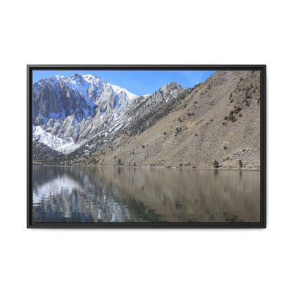 Mountain Mirror - Unique Stretched Canvas Wall Art