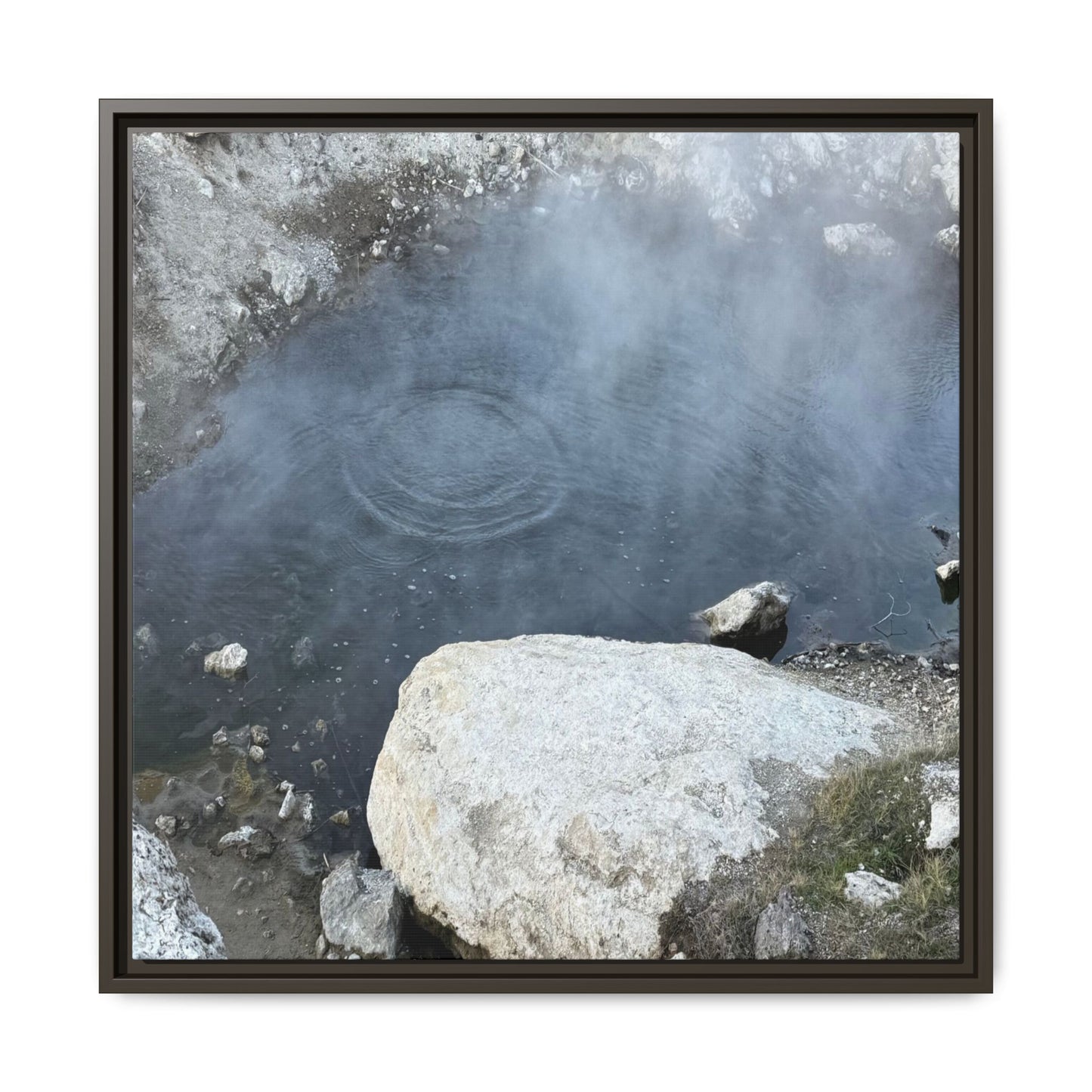 Ripples of Silence - Unique Stretched Canvas Wall Art