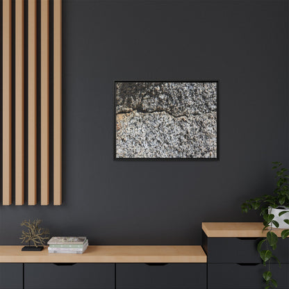 Weathered Stone Surface - Unique Stretched Canvas Wall Art