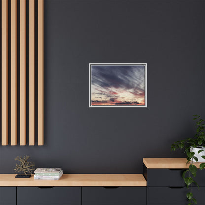 Fiery Sky at Dusk - Unique Stretched Canvas Wall Art - Art By Earth