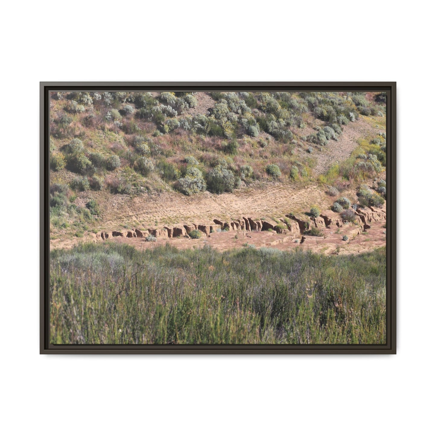 Ancient Dwellings in the Valley - Unique Stretched Canvas Wall Art - Art By Earth