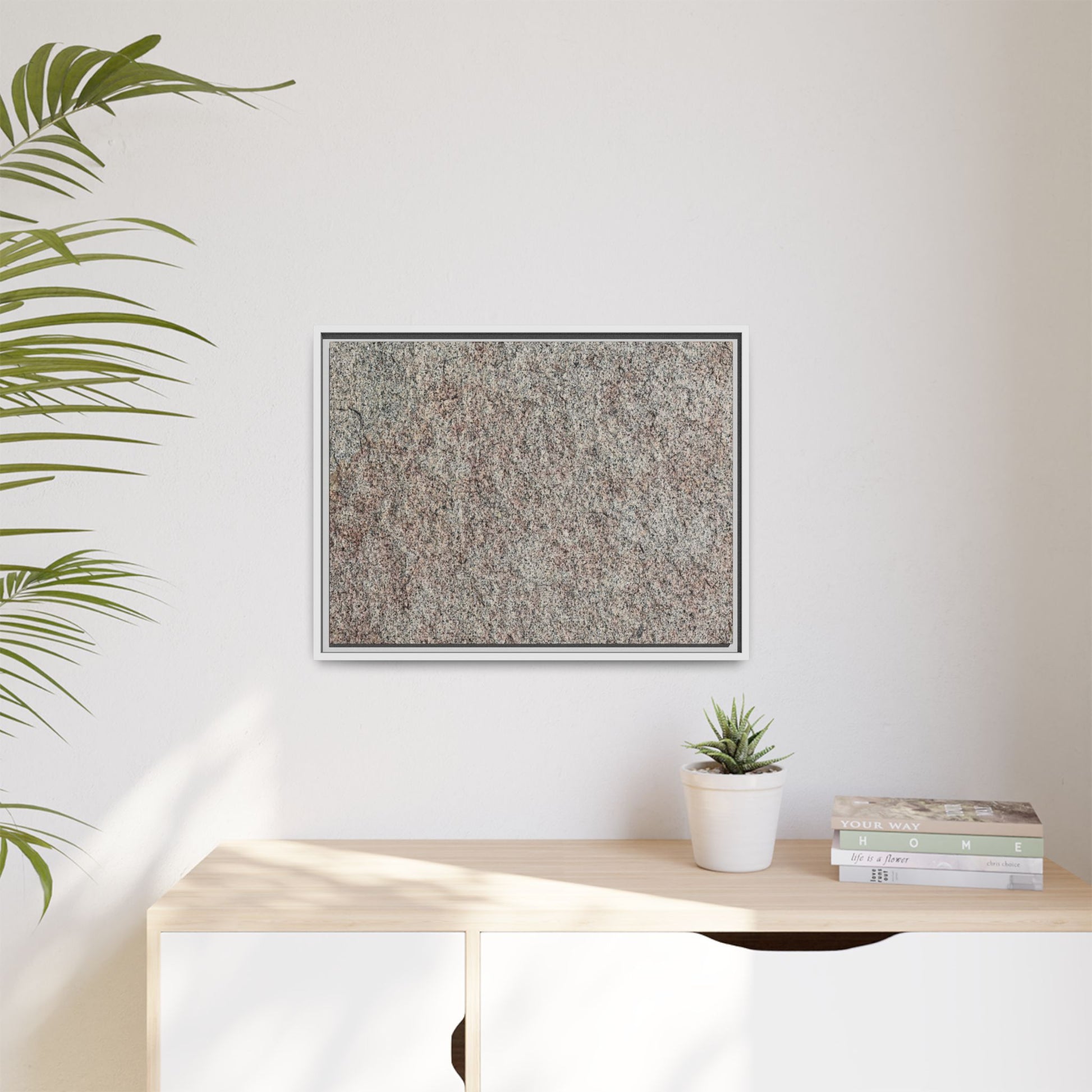 Granular Whispers - Unique Stretched Canvas Wall Art - Art By Earth