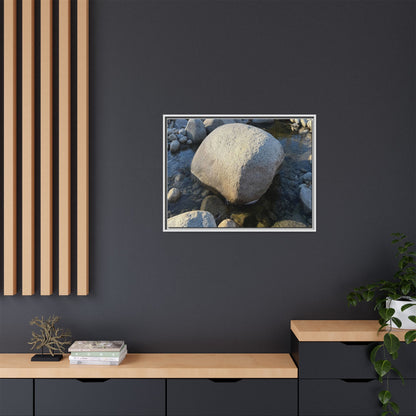 Rocky Riverbed - Unique Stretched Canvas Wall Art - Art By Earth