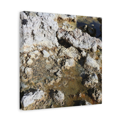 Weathered Stone Symphony - Unique Frameless Canvas Wall Art
