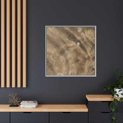 Underwater Sand Exploration - Unique Stretched Canvas Wall Art - Art By Earth