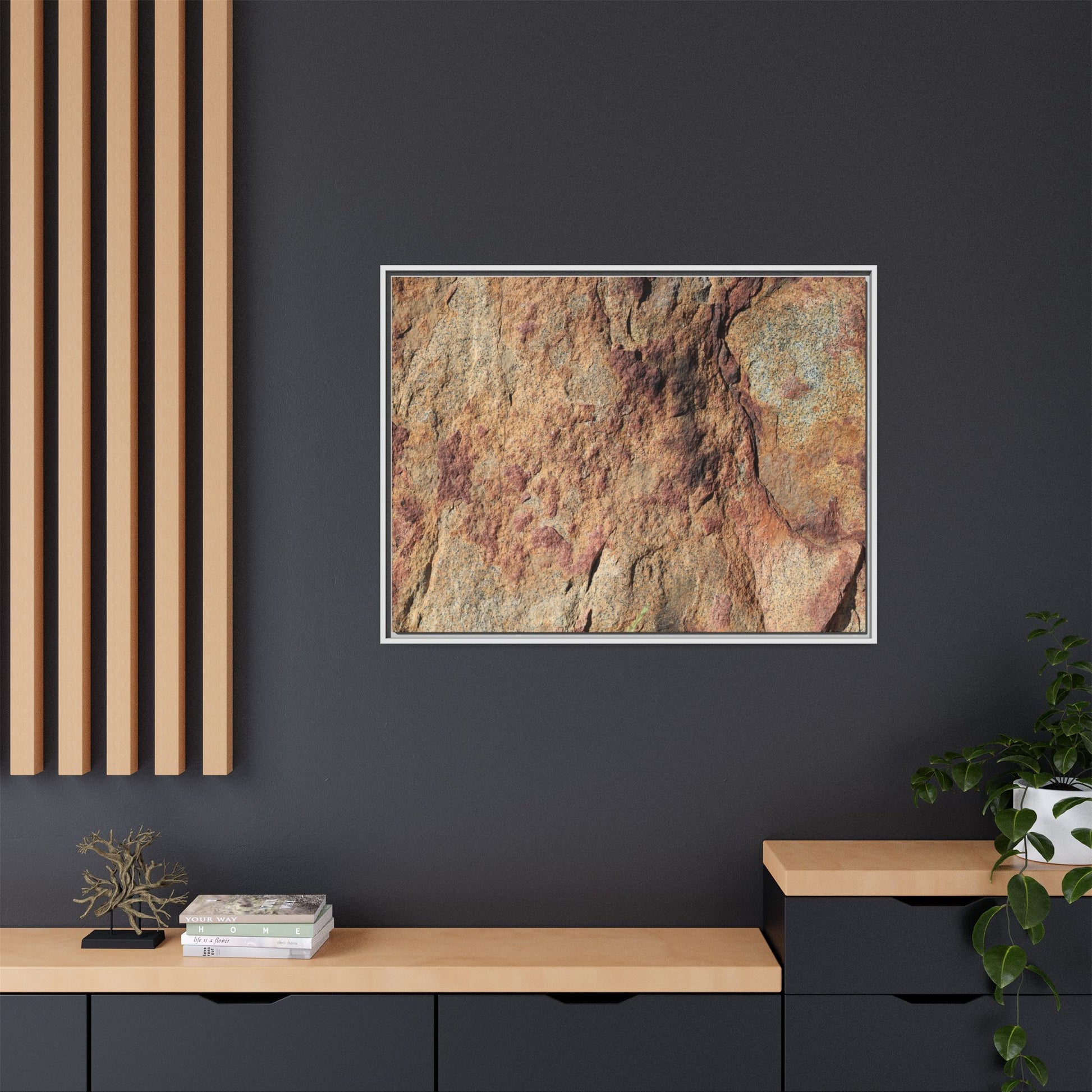 Russet Stone - Unique Stretched Canvas Wall Art - Art By Earth