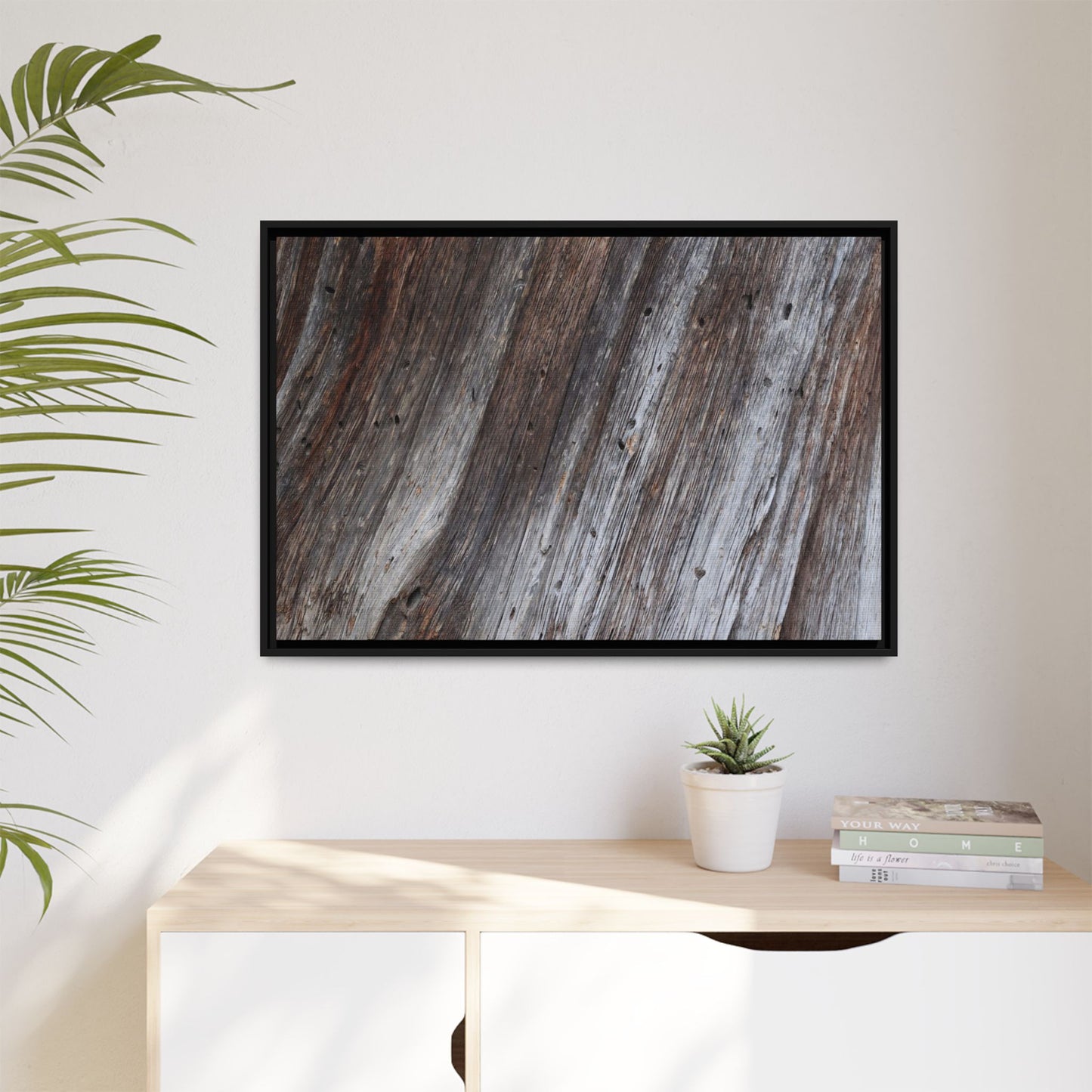Aged Timber Texture - Unique Stretched Canvas Wall Art - Art By Earth