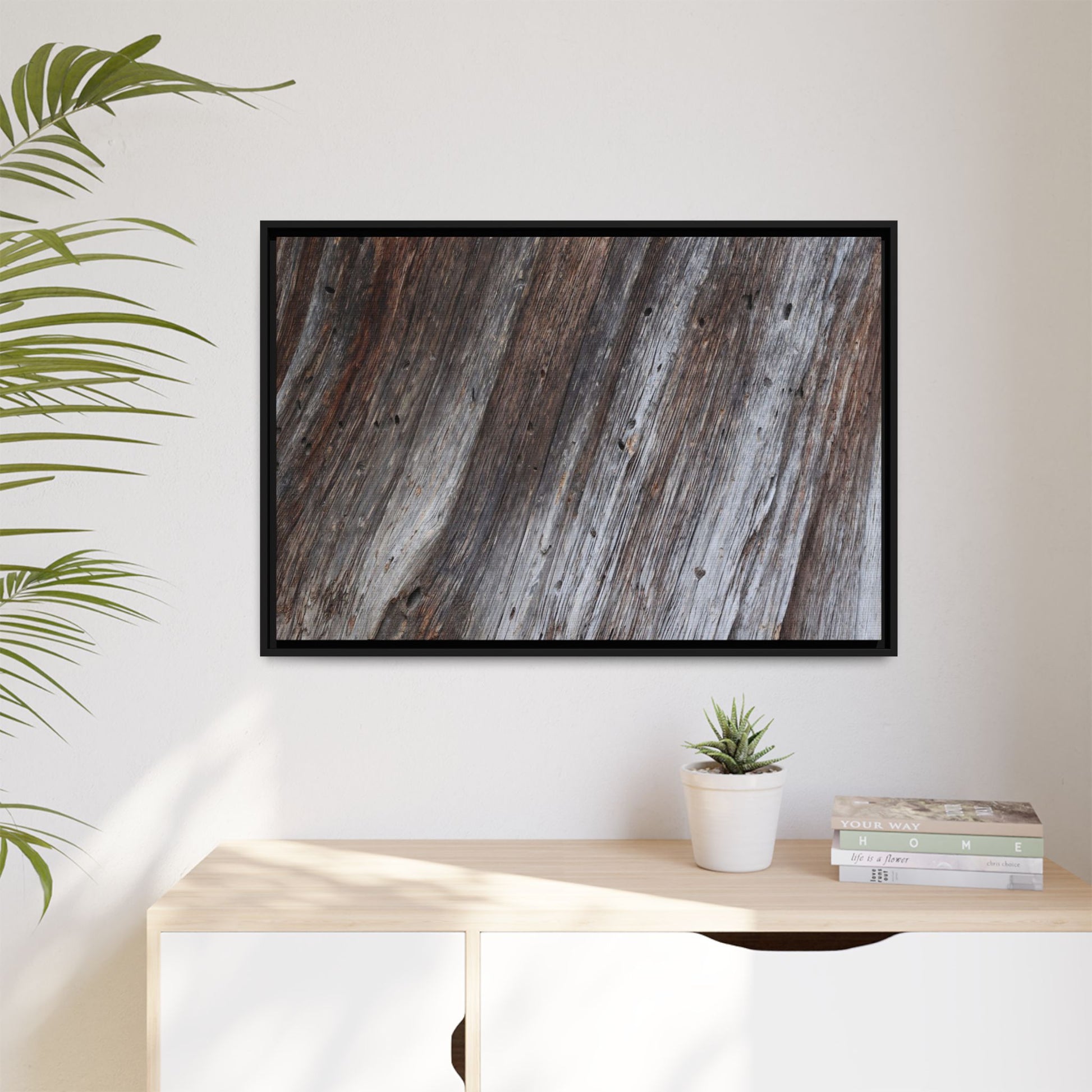 Aged Timber Texture - Unique Stretched Canvas Wall Art - Art By Earth