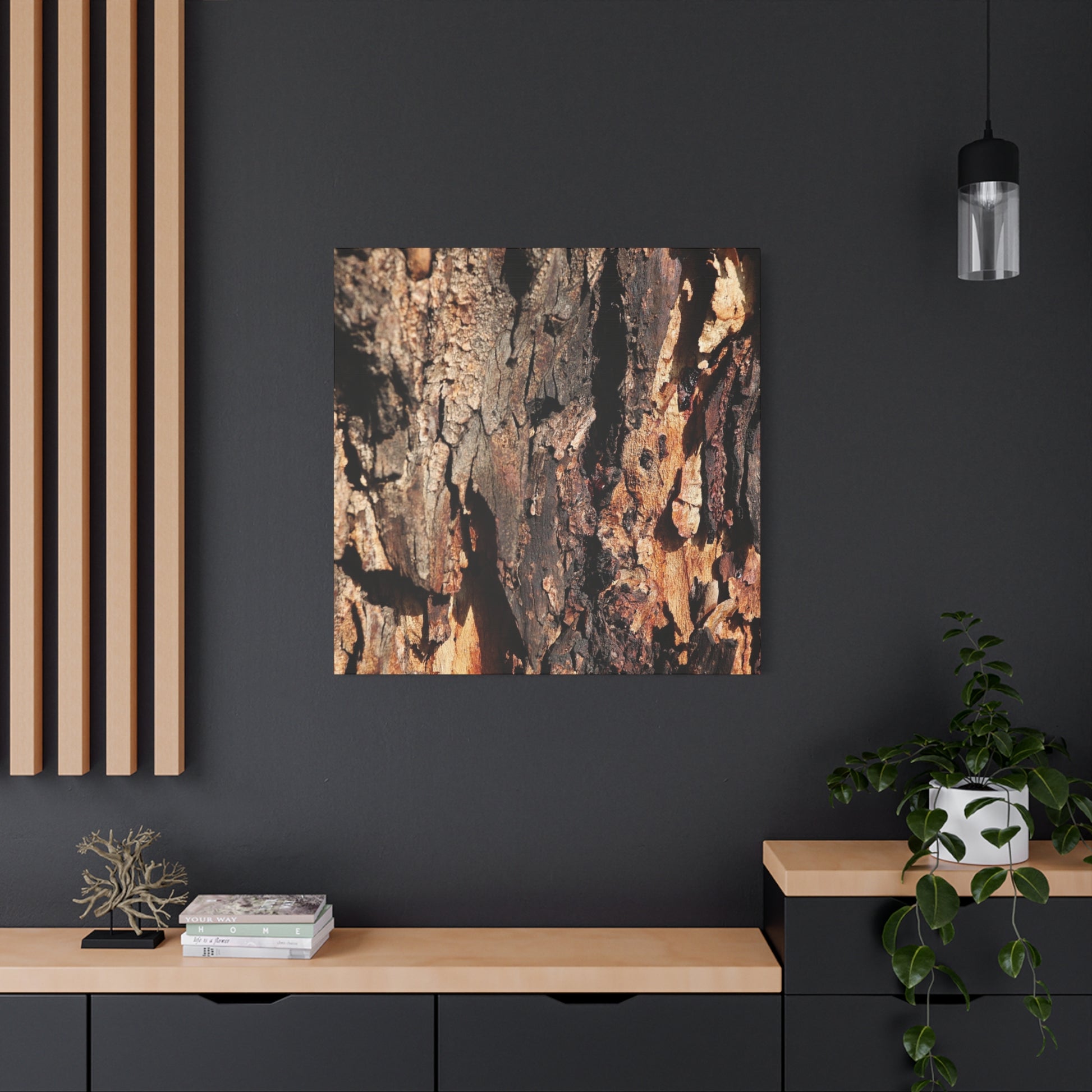 Wooden Terrain - Unique Frameless Canvas Wall Art - Art By Earth