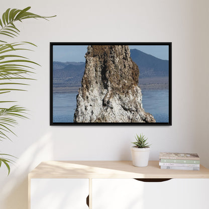 Tufa Tower Reflection - Unique Stretched Canvas Wall Art