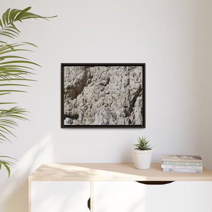 Weathered Stone Whispers - Unique Stretched Canvas Wall Art