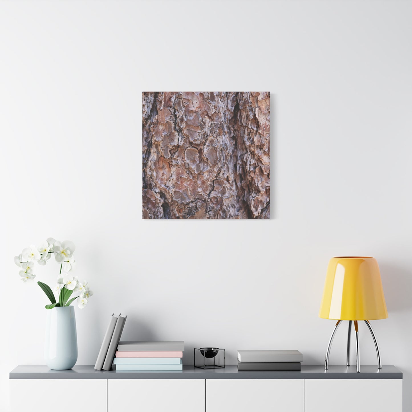 Rugged Bark Landscape - Unique Frameless Canvas Wall Art - Art By Earth