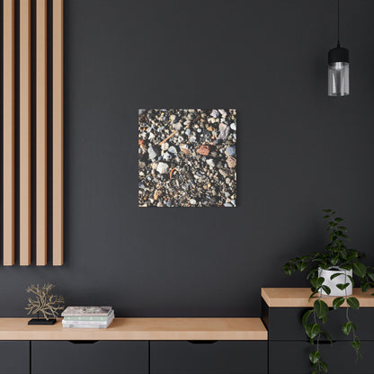 Scattered Stones - Unique Frameless Canvas Wall Art