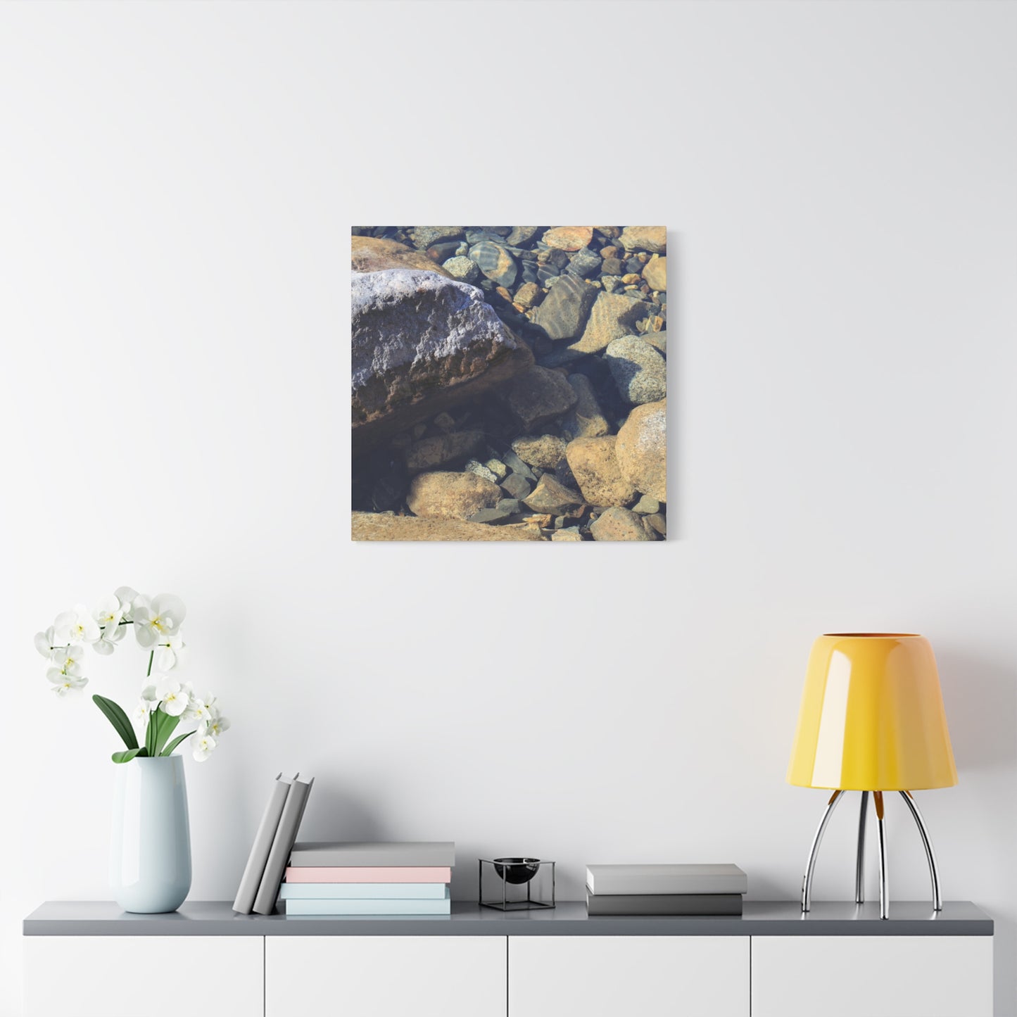 Lithic Symphony - Unique Frameless Canvas Wall Art