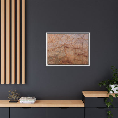 Russet Fissures - Unique Stretched Canvas Wall Art - Art By Earth
