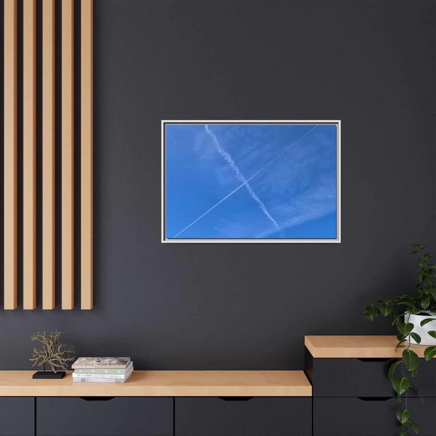 Sky Crossroads - Unique Stretched Canvas Wall Art - Art By Earth