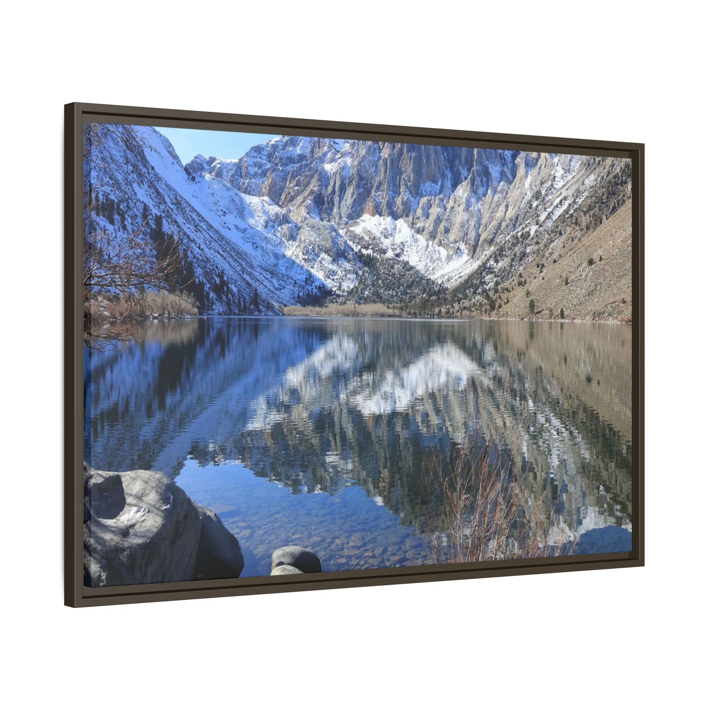 Reflections of Stillness - Unique Stretched Canvas Wall Art