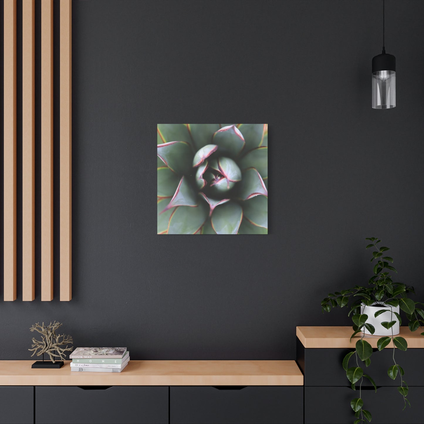 Emerald Spiral - Unique Frameless Canvas Wall Art - Art By Earth