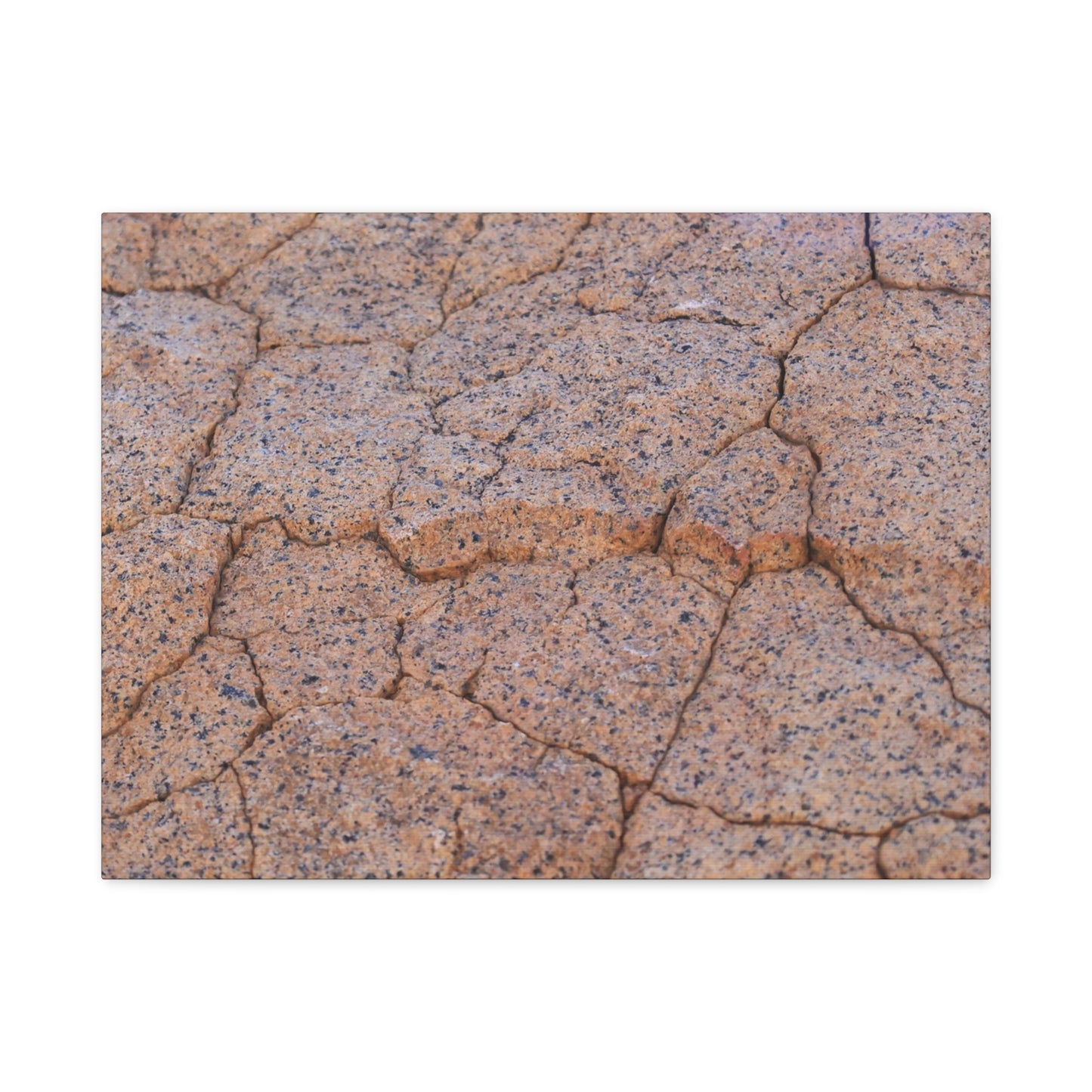 Cracked Earth's Whispers - Unique Frameless Canvas Wall Art - Art By Earth