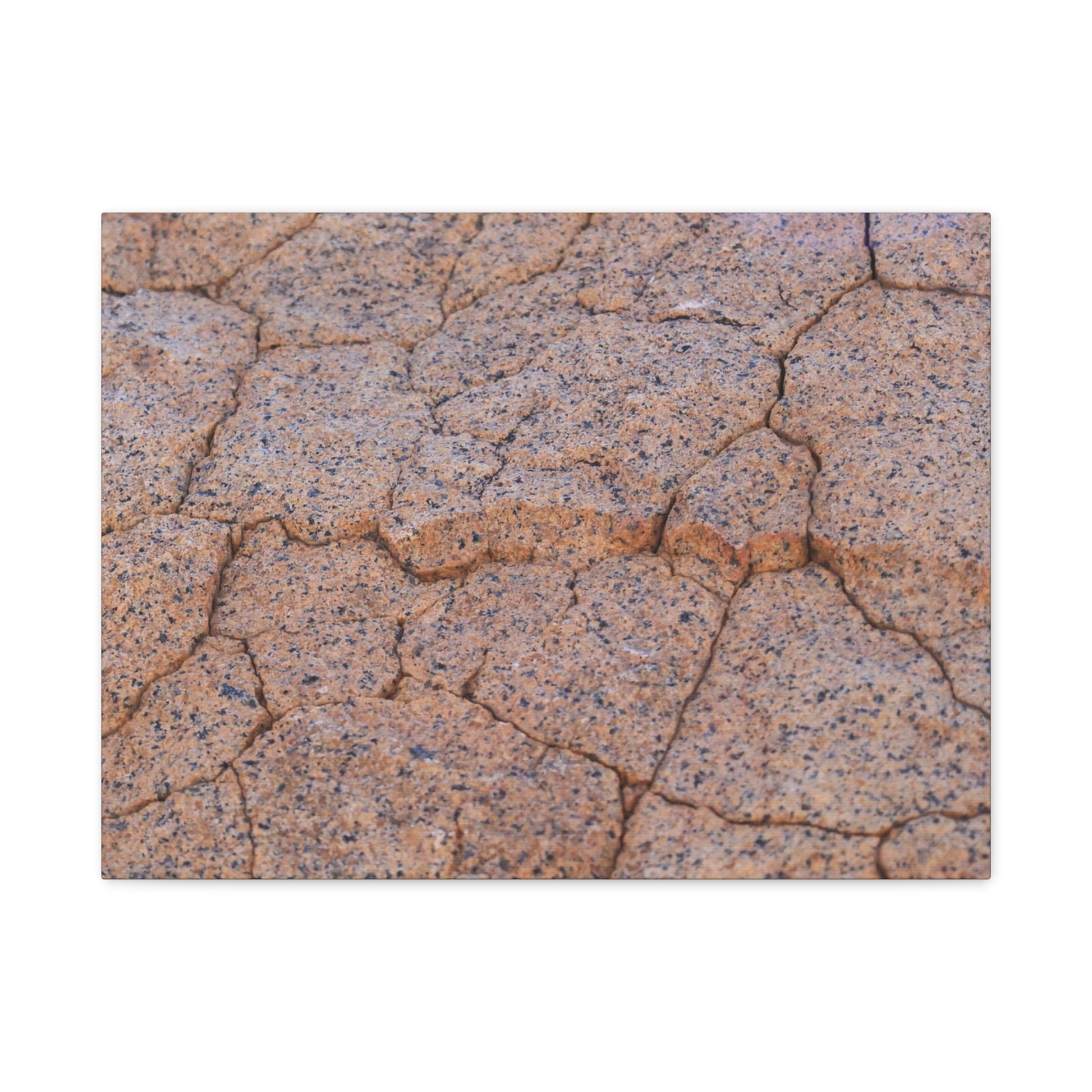 Cracked Earth's Whispers - Unique Frameless Canvas Wall Art - Art By Earth