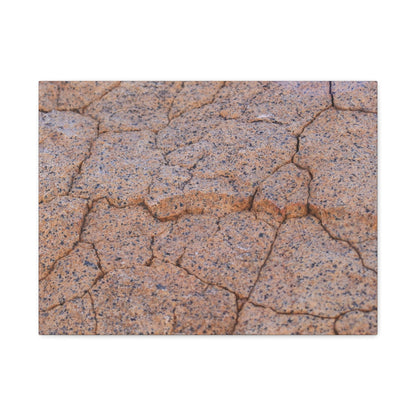 Cracked Earth's Whispers - Unique Frameless Canvas Wall Art - Art By Earth