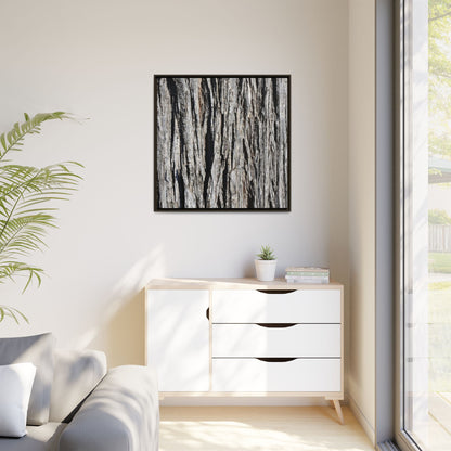 Bark Lines - Unique Stretched Canvas Wall Art - Art By Earth