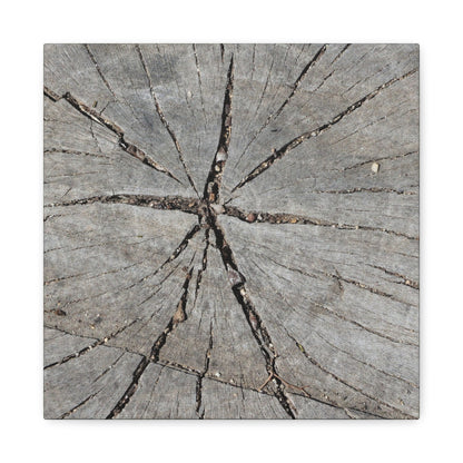 Cracked Chronicle - Unique Frameless Canvas Wall Art - Art By Earth