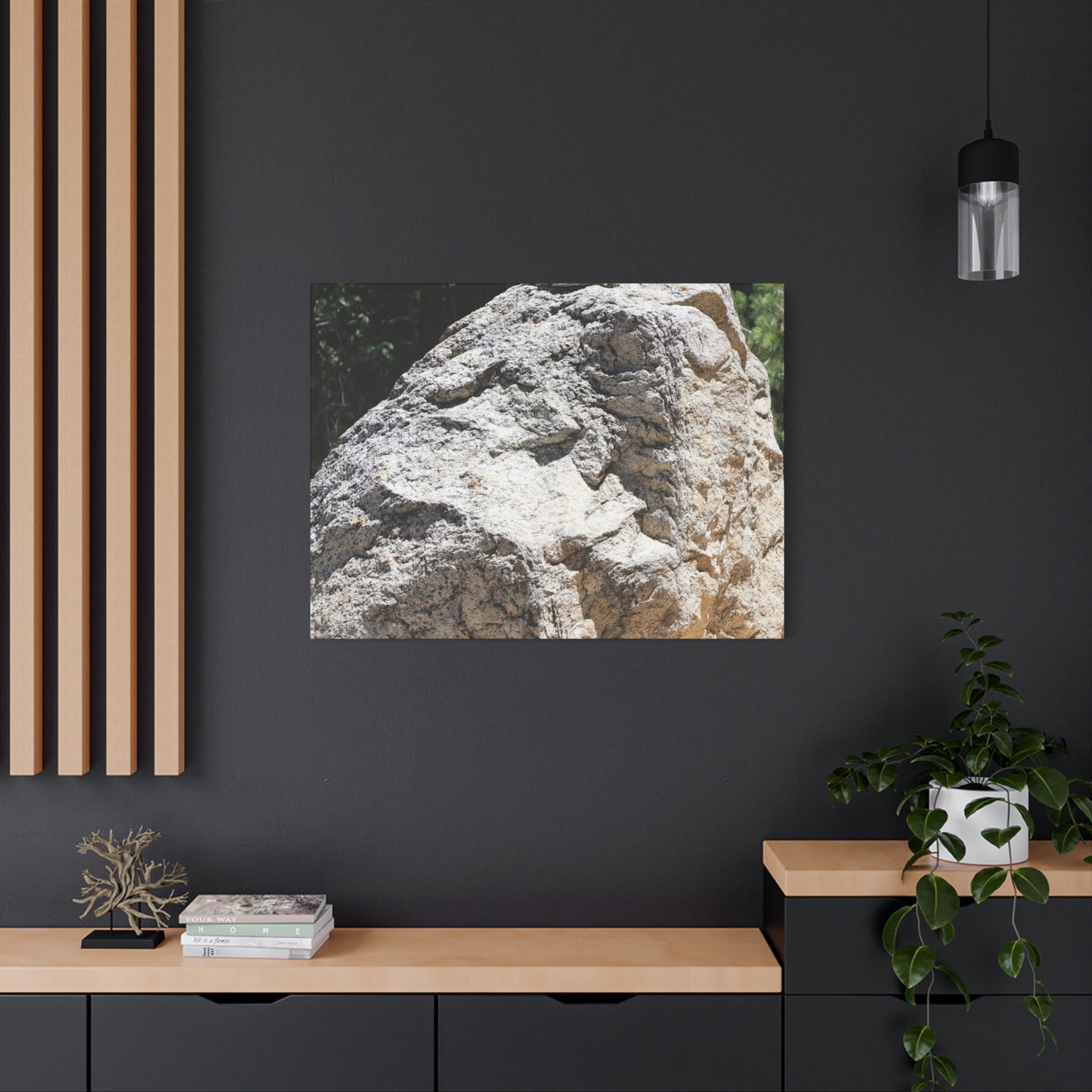 Stone of Solitude - Unique Frameless Canvas Wall Art - Art By Earth