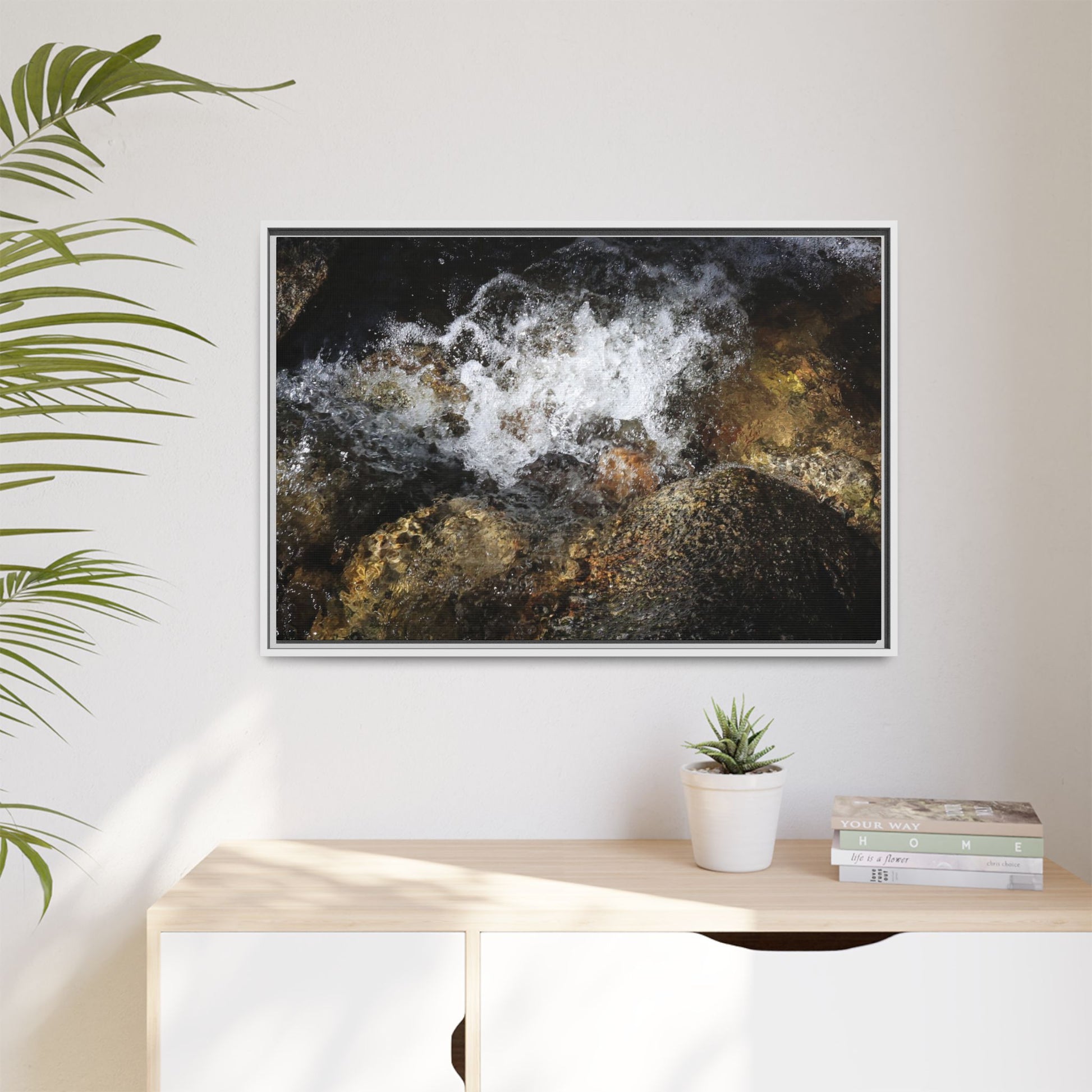 Cascading Momentum - Unique Stretched Canvas Wall Art - Art By Earth