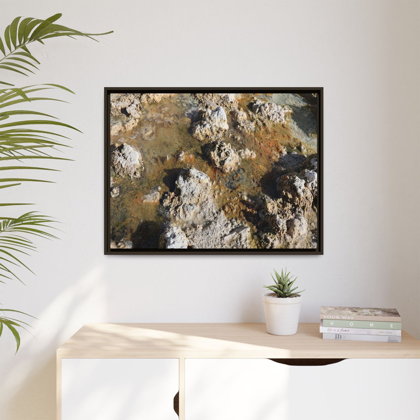 Stone Sea of Silence - Unique Stretched Canvas Wall Art